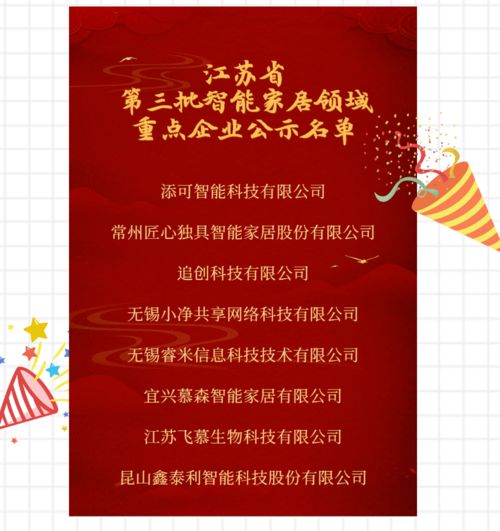 江蘇省第三批智慧健康養老領域重點成果公示 聚焦智能家居，賦能健康生活